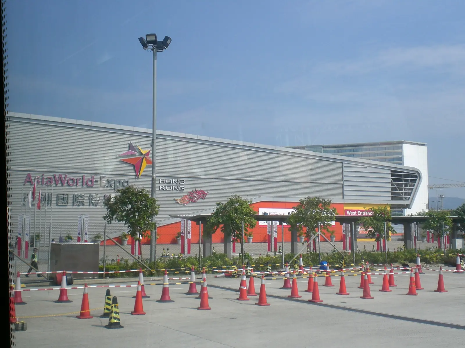 Exterior of AsiaWorld-Expo near Hong Kong airport